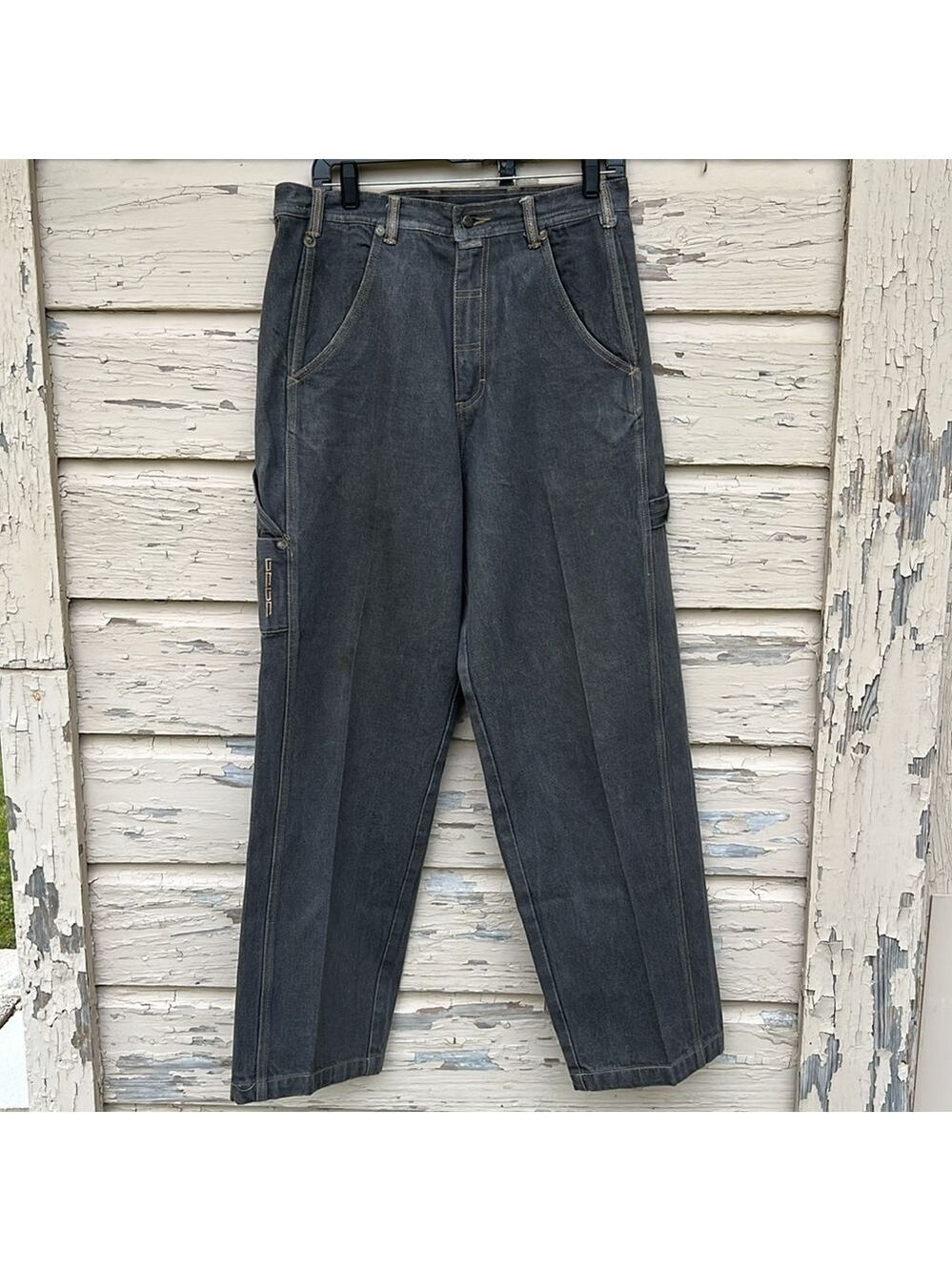 Vintage Damani DADA Skater 90s Wide Leg Baggy Denim Y2K Jeans Size 34